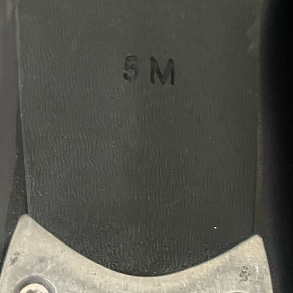 DANZNMOTION Womens Black Lace Up Vegan Tap Dance Shoes 5 M - Picture 9 of 10